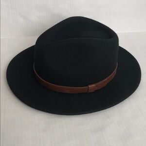 Brixton Black Wool Fedora size S